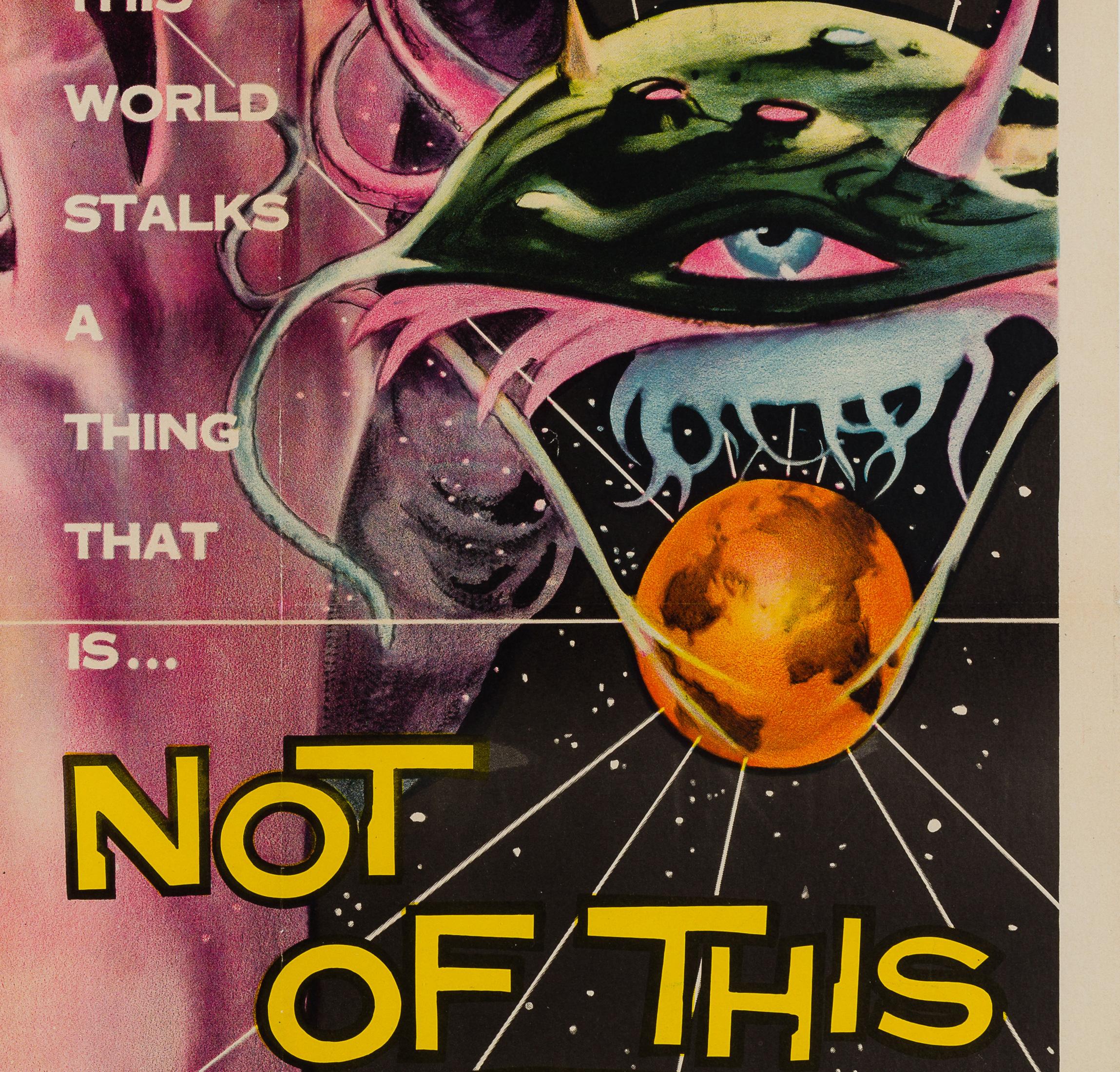 20th Century Not of This Earth Original US Film Poster, Albert Kallis, 1957