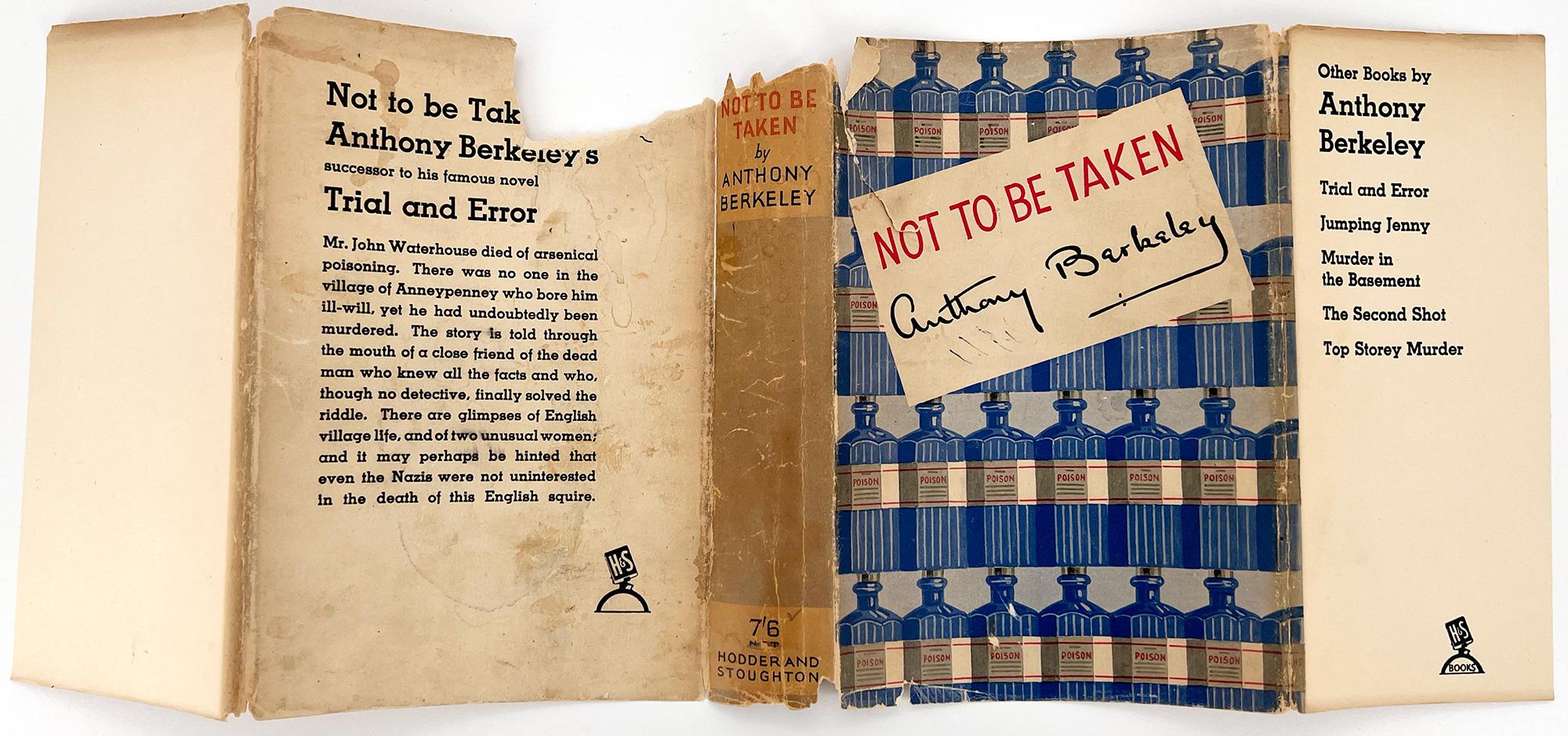 20ième siècle A ne pas prendre par Anthony Berkeley - Première édition avec jaquette. en vente