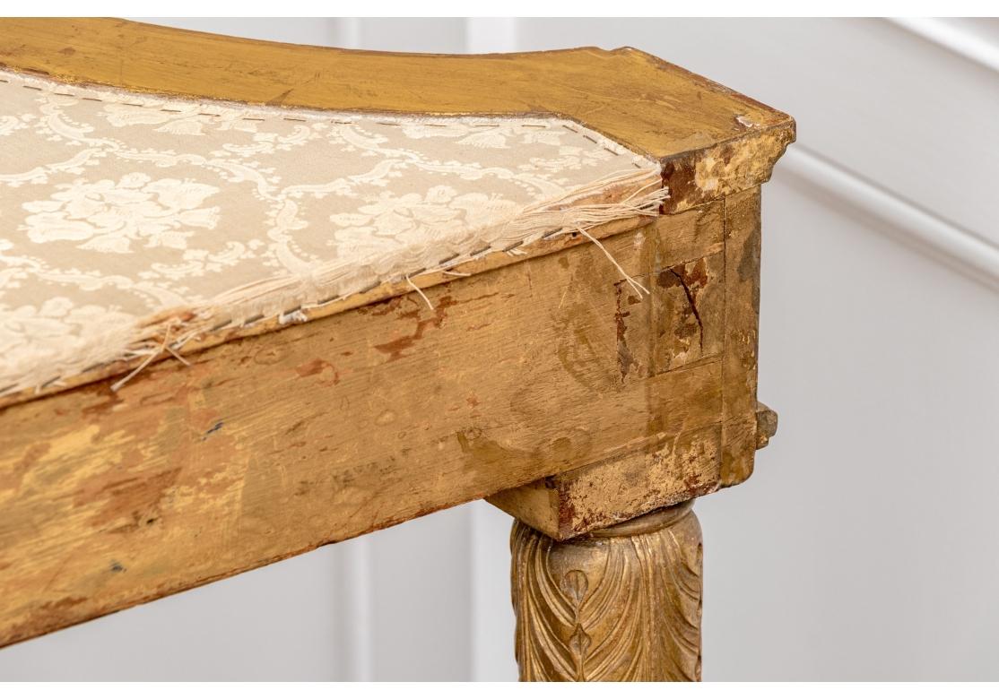 Notable Antique French Neoclassical Gilt And Marble Top Console For Sale 6