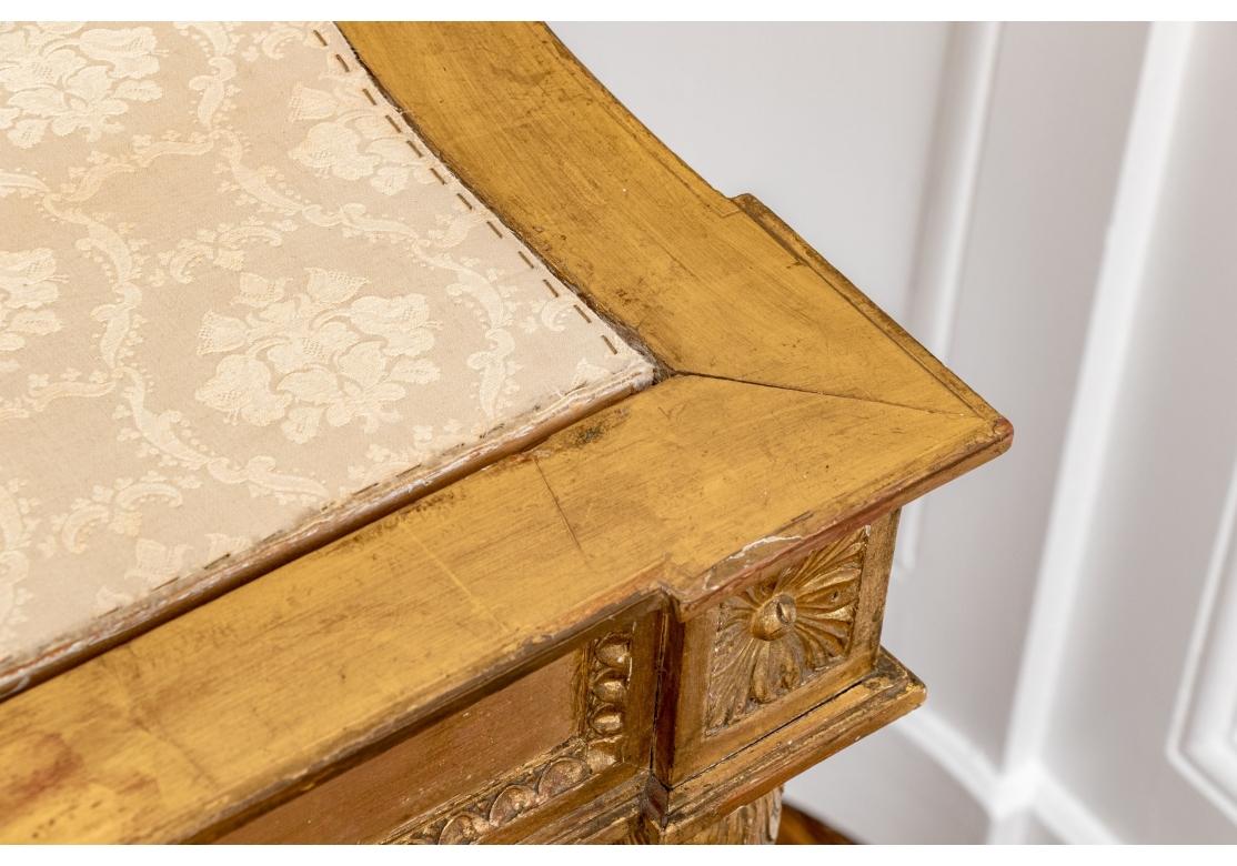 Notable Antique French Neoclassical Gilt And Marble Top Console For Sale 1
