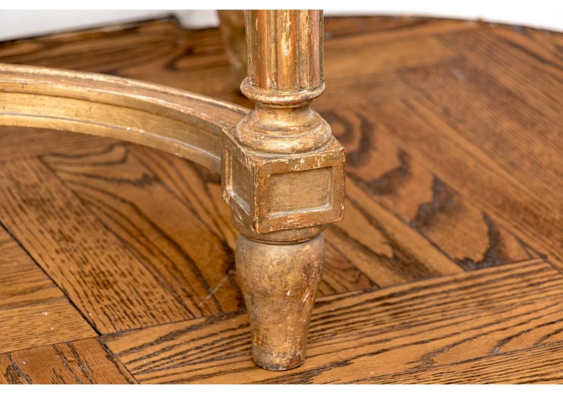 Notable Antique French Neoclassical Gilt And Marble Top Console For Sale 3