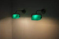 Notable Art Deco Wall Lamps, Banker, 1930s