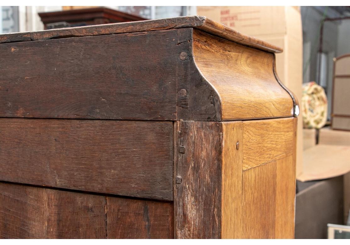 Notable French Secretaire Cabinet With Leather Bound Doors And Drawers For Sale 13