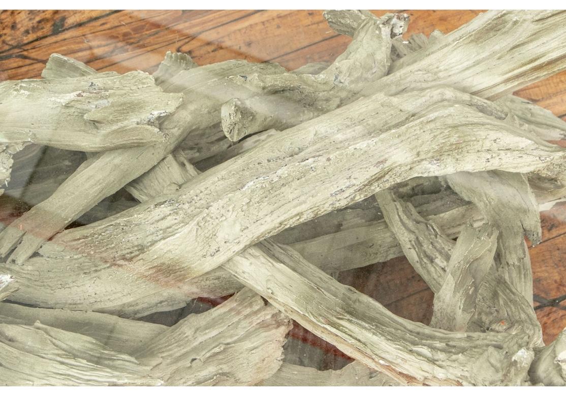 Notable Mid Century Driftwood Top Cocktail Table 6