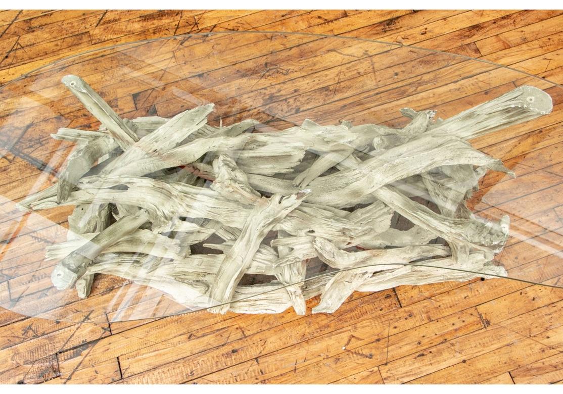 Mid-20th Century Notable Mid Century Driftwood Top Cocktail Table