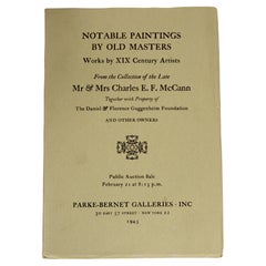Notable Paintings by Old Masters: from the Late Mr and Mrs Charles E. F. McCann