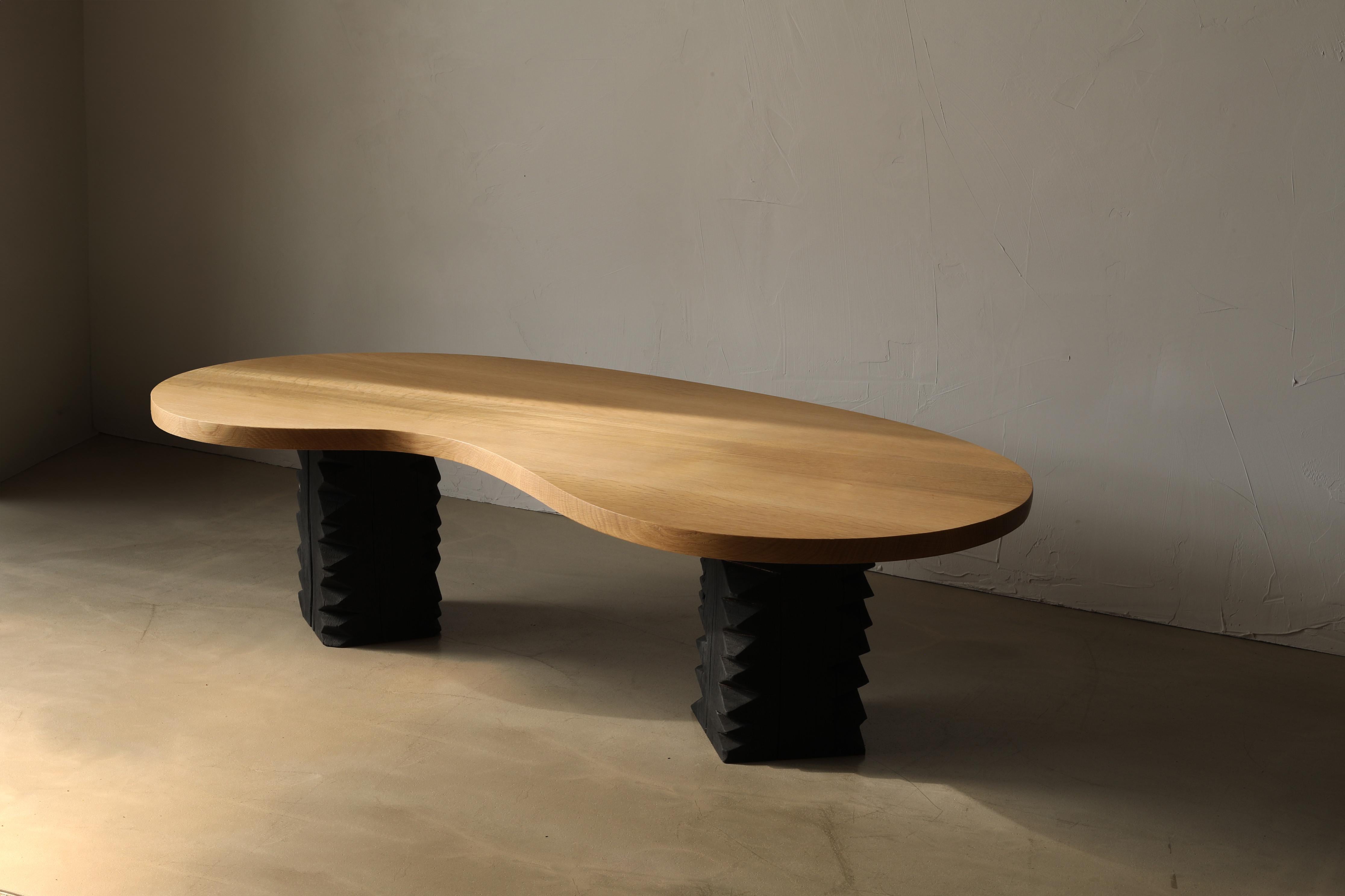 bean shaped dining table