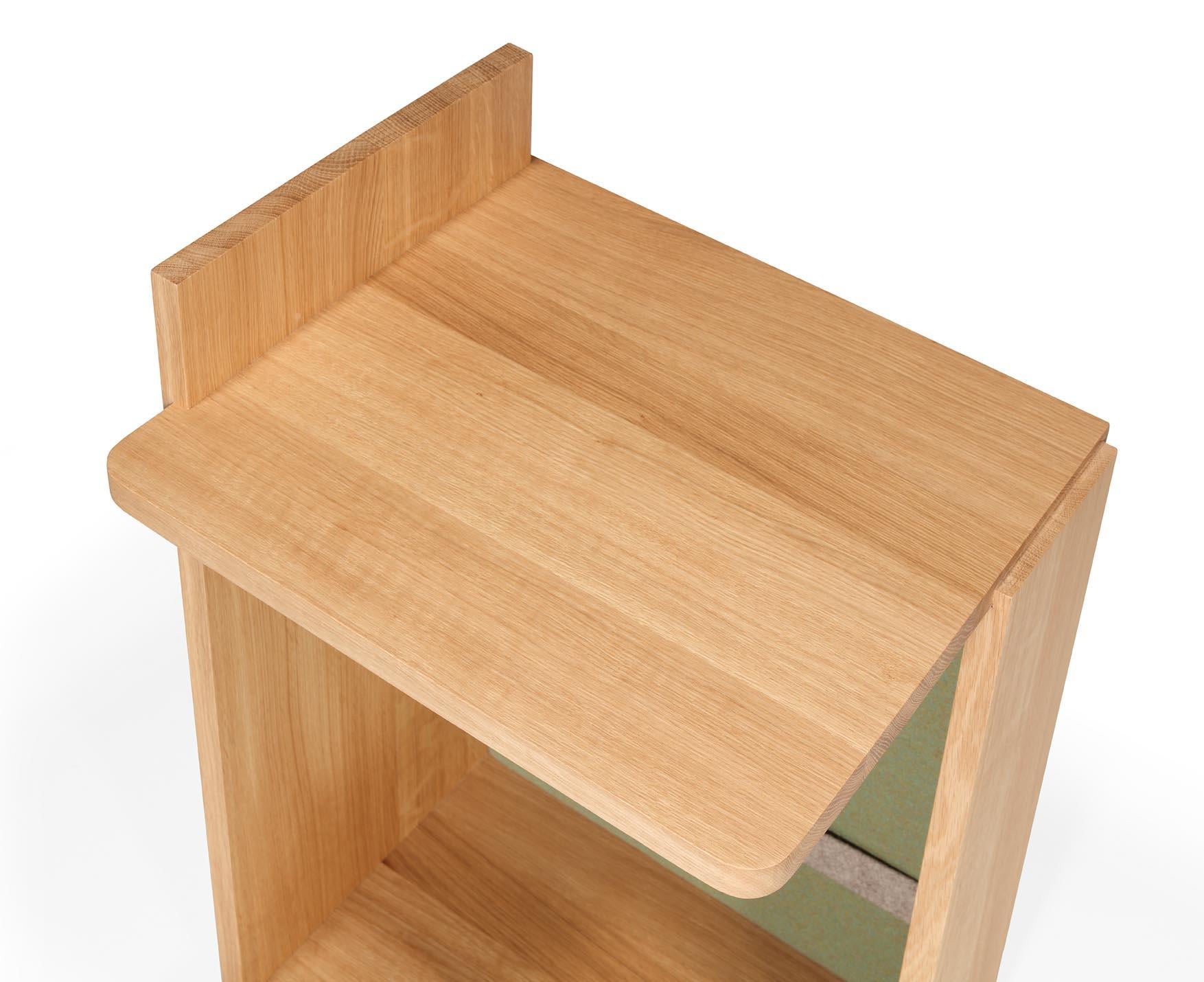 Contemporary Notch Side Table For Sale