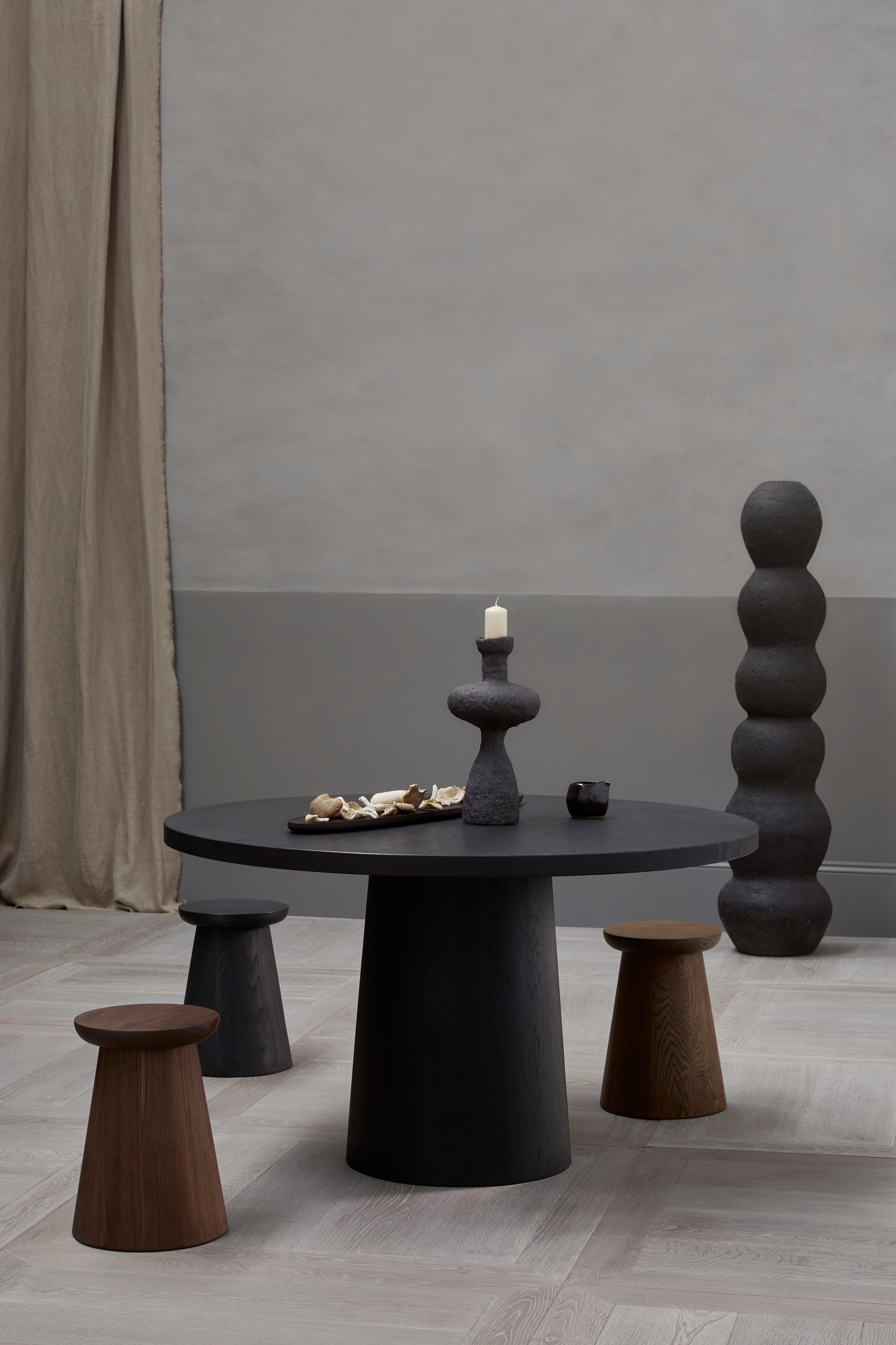 black round stool
