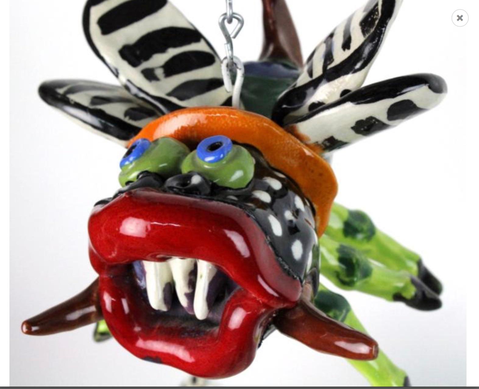 Noted Artist Ceramic Bug House Sculpture 1978- from Bass Museum In Excellent Condition For Sale In West Palm Beach, FL
