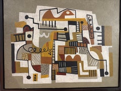 Noted Palm Springs Artist Gary Janis Framed Abstract 2013