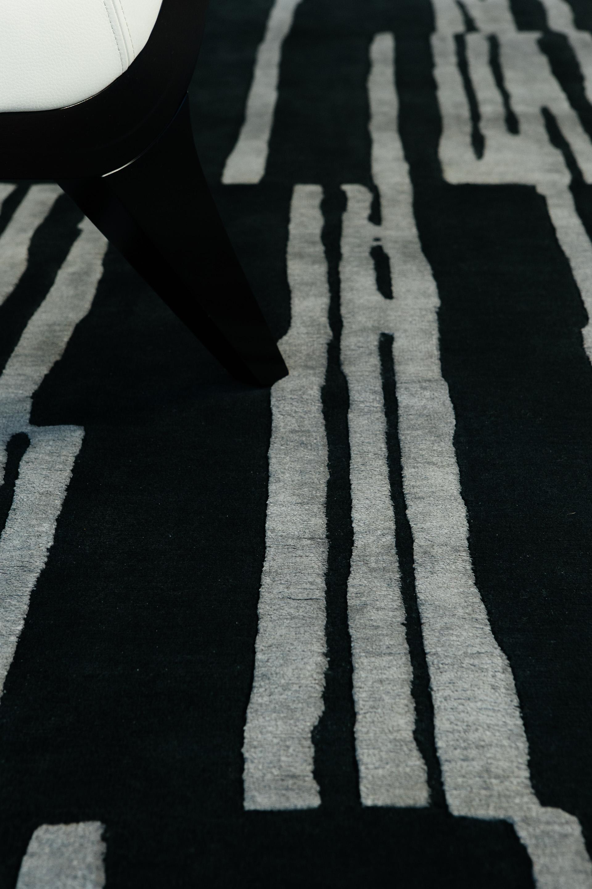 Annodato a mano Note, filastrocche di design di Mehraban Rugs in vendita