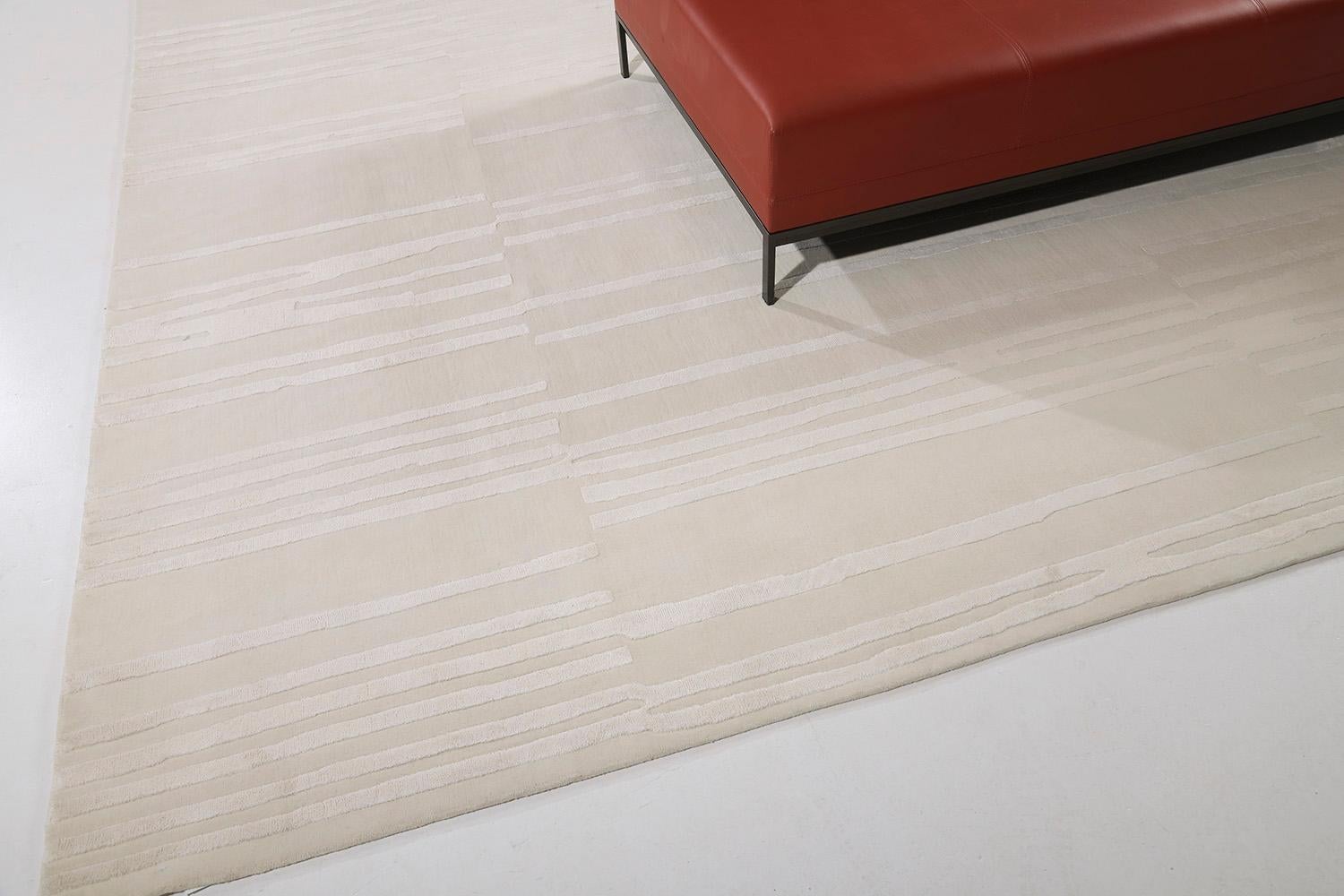 Embossed Notes, Design Rhymes Collection by Mehraban Rugs For Sale