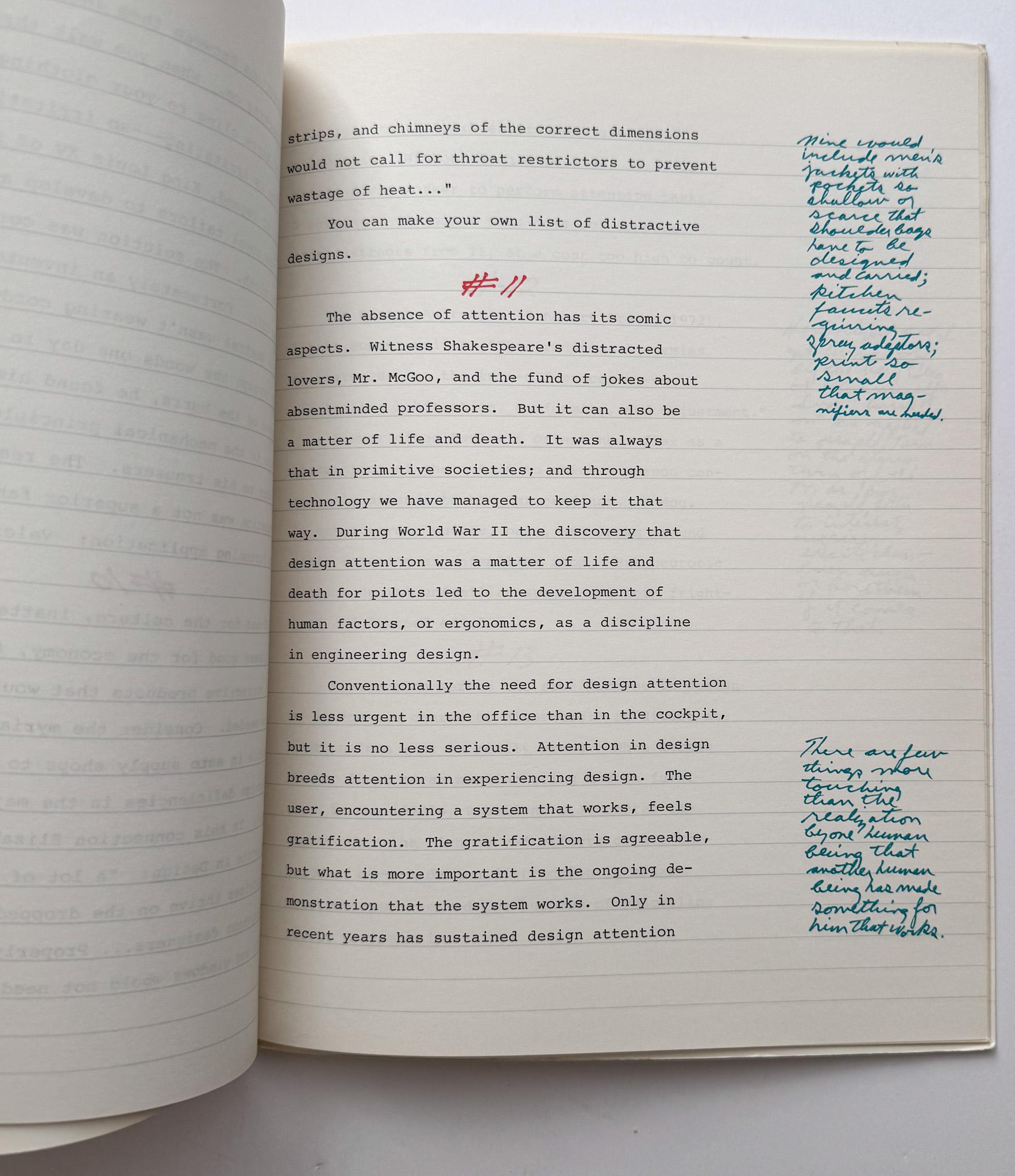 Note su tensione, connessione, attenzione, omissione (Herman Miller, 1978) in vendita 3
