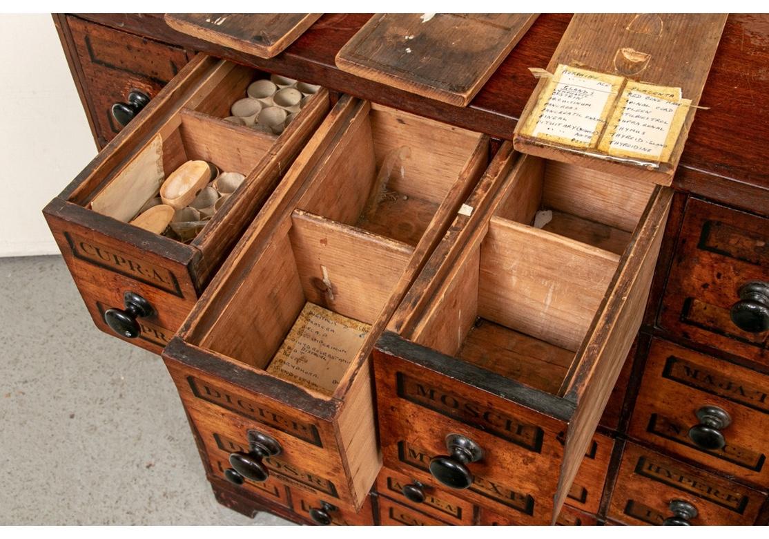 Noteworthy Antique Mahogany Apothecary Cabinet 2