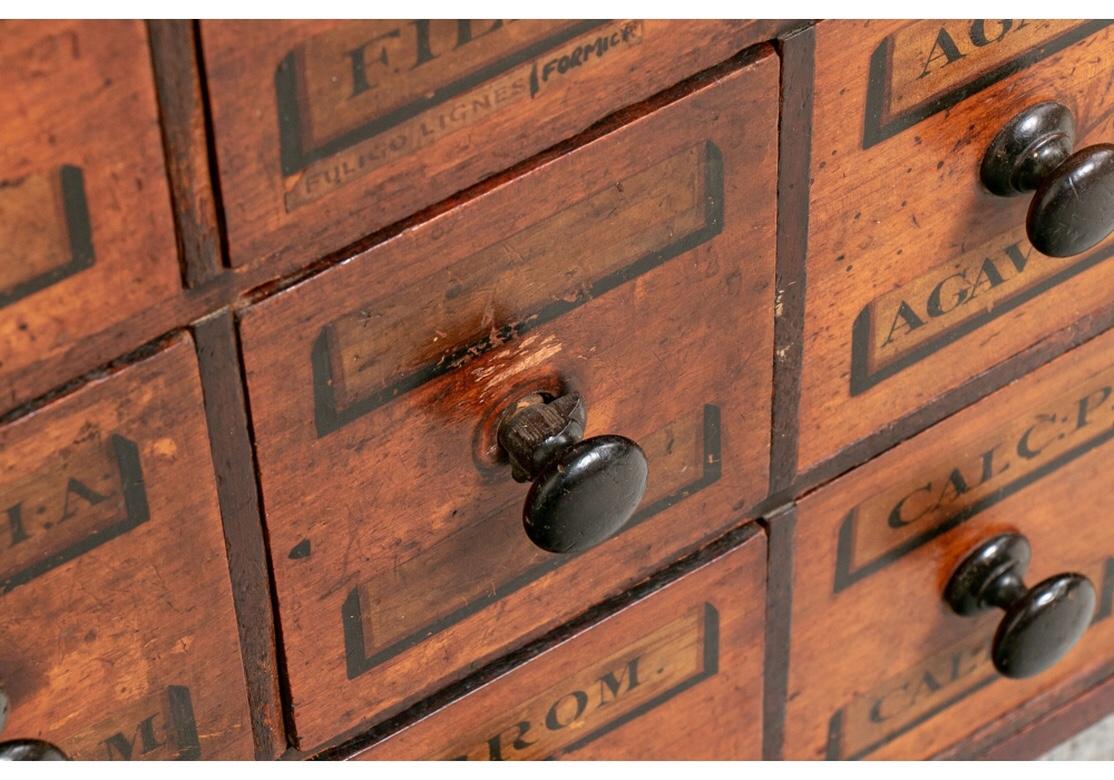 Noteworthy Antique Mahogany Apothecary Cabinet 1
