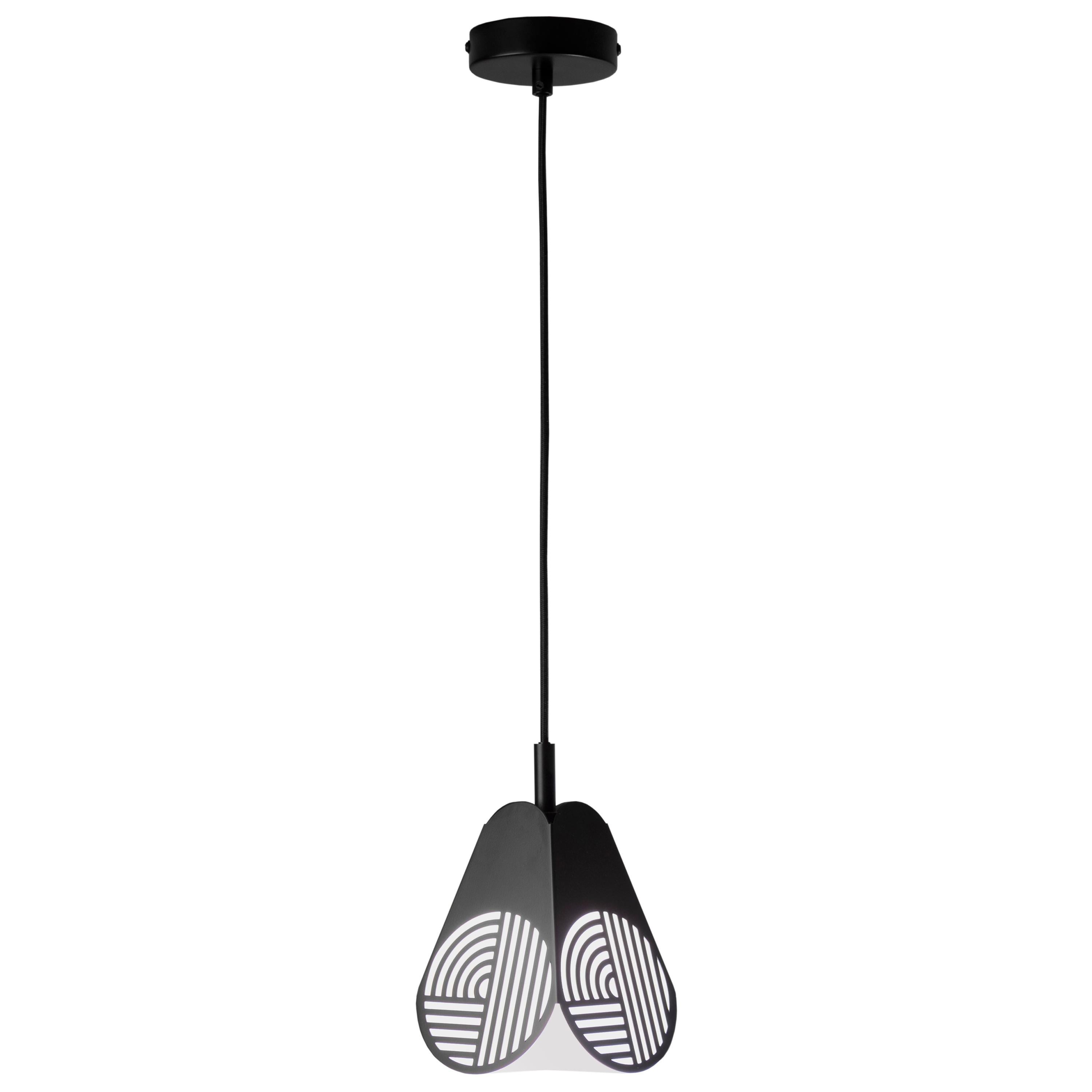 Lampe à suspension noire de Bower Studio en vente