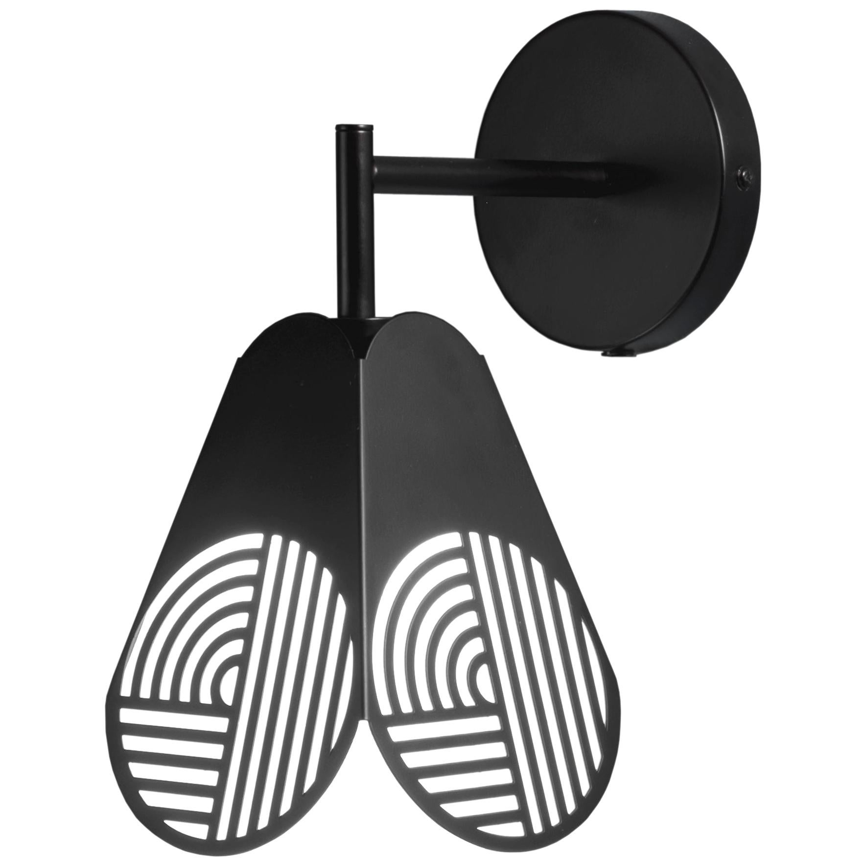 Lampe d'applique noire par Bower Studio en vente