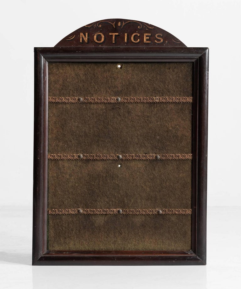 Notice Board, circa 1900 at 1stDibs