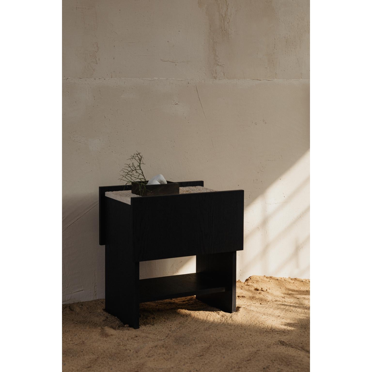 Travertine Noto Bedside Table by Un’common For Sale