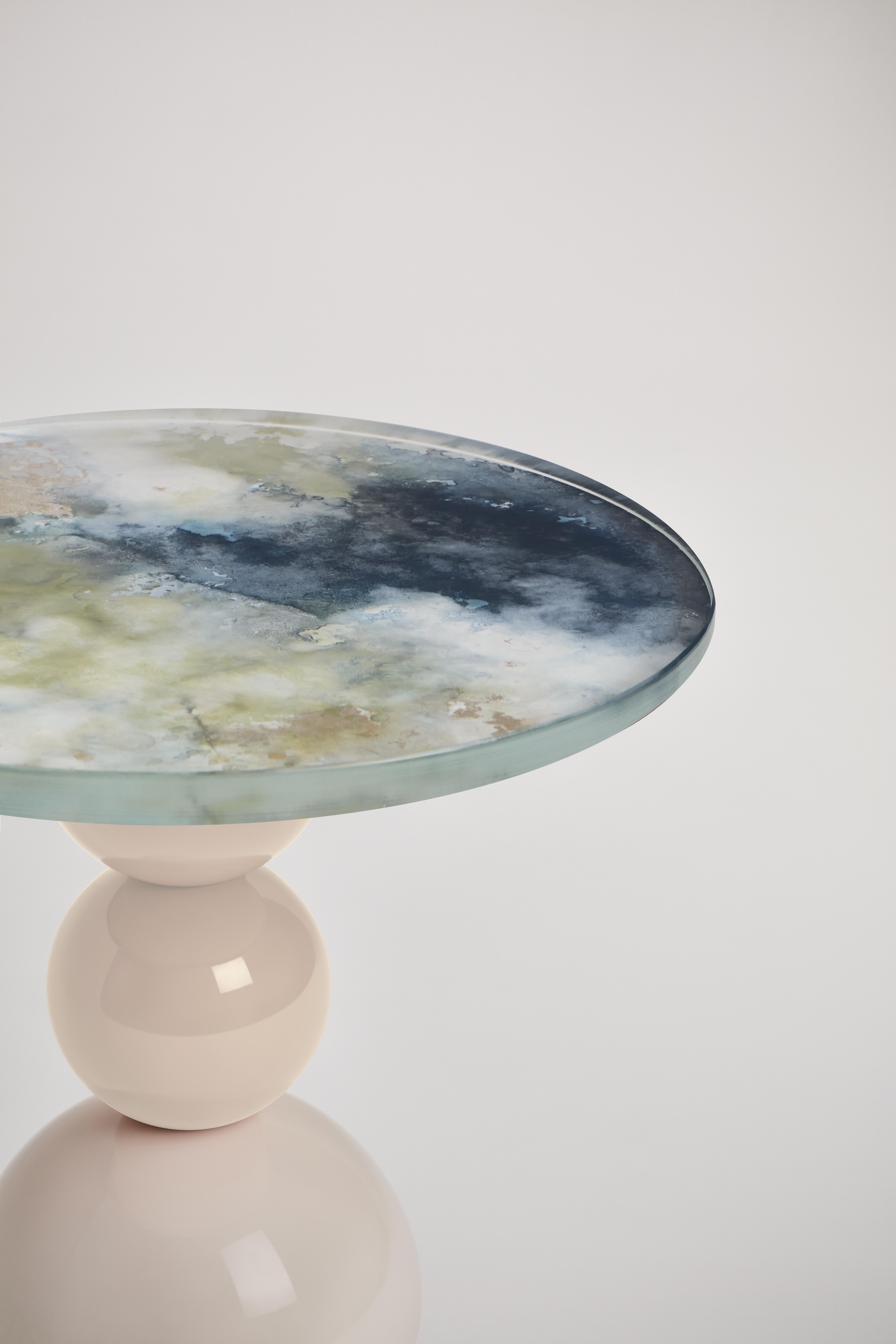 Post-Modern Noto Side Table by Le Berre Vevaud For Sale