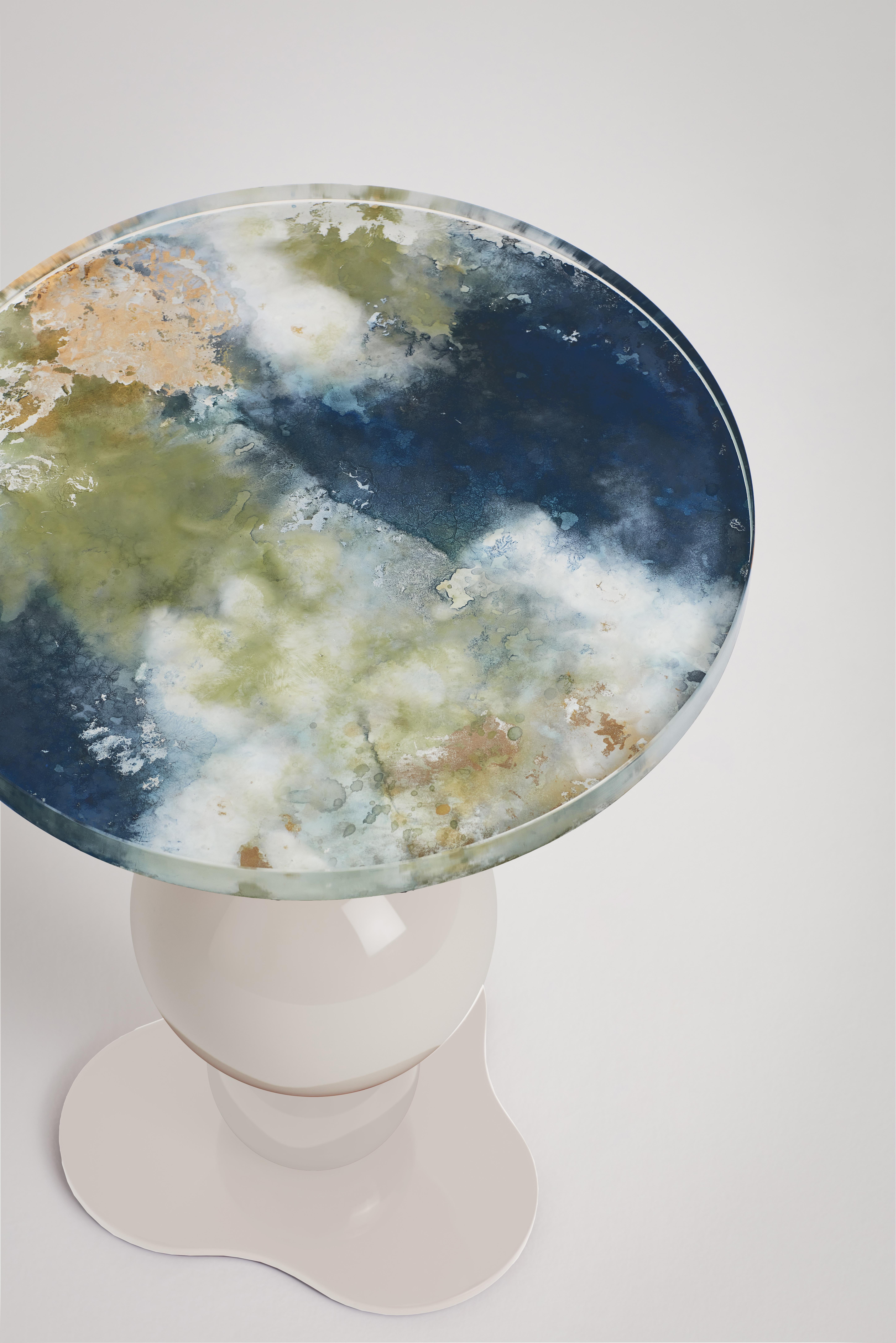 Noto Side Table by Le Berre Vevaud In New Condition For Sale In Geneve, CH
