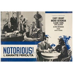 'Notorious' R1950s Italian Fotobusta Film Poster