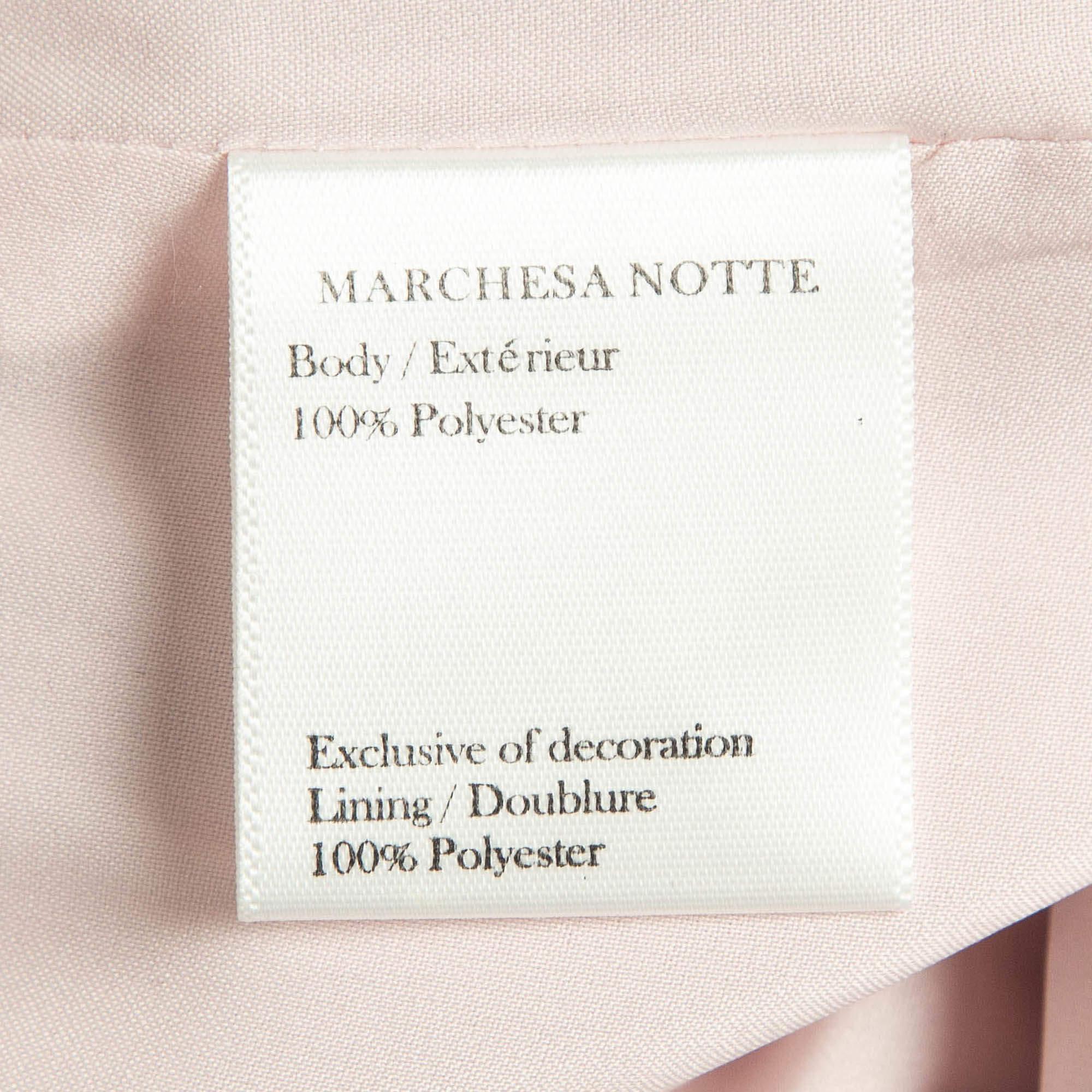 Notte By Marchesa Pink Floral print Crepe Tiered Midi Dress 3
