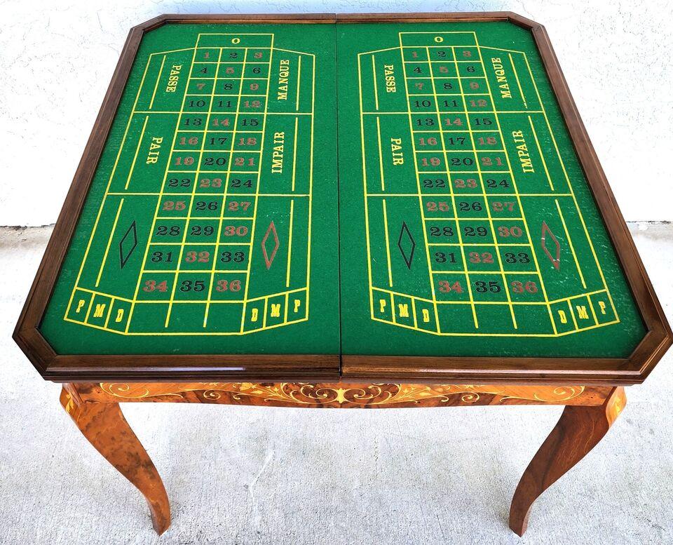 Notturno Intariso Casino Game Table Chairs Italian For Sale 10