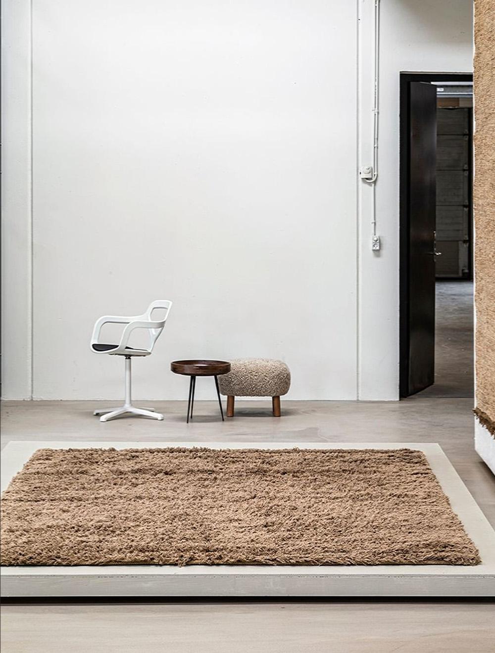 Danish Nougat Brown Rya Carpet by Massimo Copenhagen For Sale