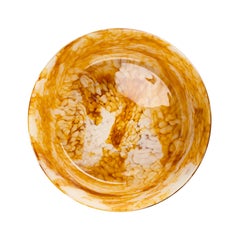 Murano Glass Nougat Karkadè Bowl Large by Stories of Italy