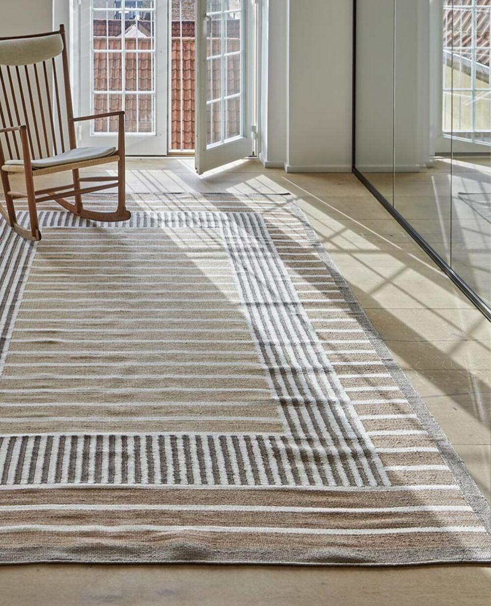 Post-Modern Nougat Rose Hemp Carpet by Massimo Copenhagen For Sale