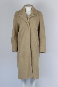 Nour Hammour Shearling Coat Fr 38 Uk 10