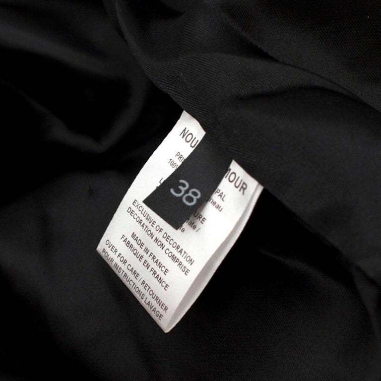Nour Hammour Vinyl Whip Stitch Leather Moto Jacket - Size US 4 For Sale ...