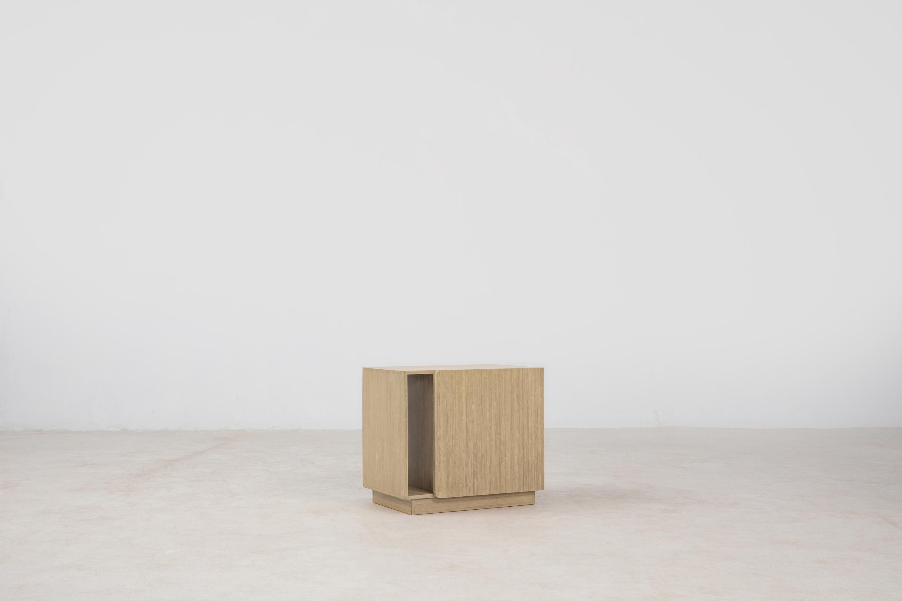 The Noura Nightstand is our nightstand designed for the Noura Bed. Like the bed, we’ve made the nightstand using solid pressed moso bamboo, in line with our commitment to pushing more sustainable materials. The moso bamboo is pressed into a dense