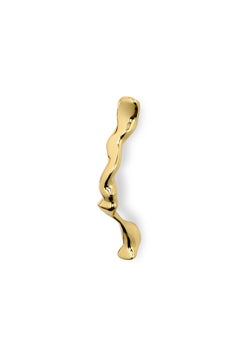 Nouveau Cabinet Handles - Handcrafted Polished Brass - PullCast
