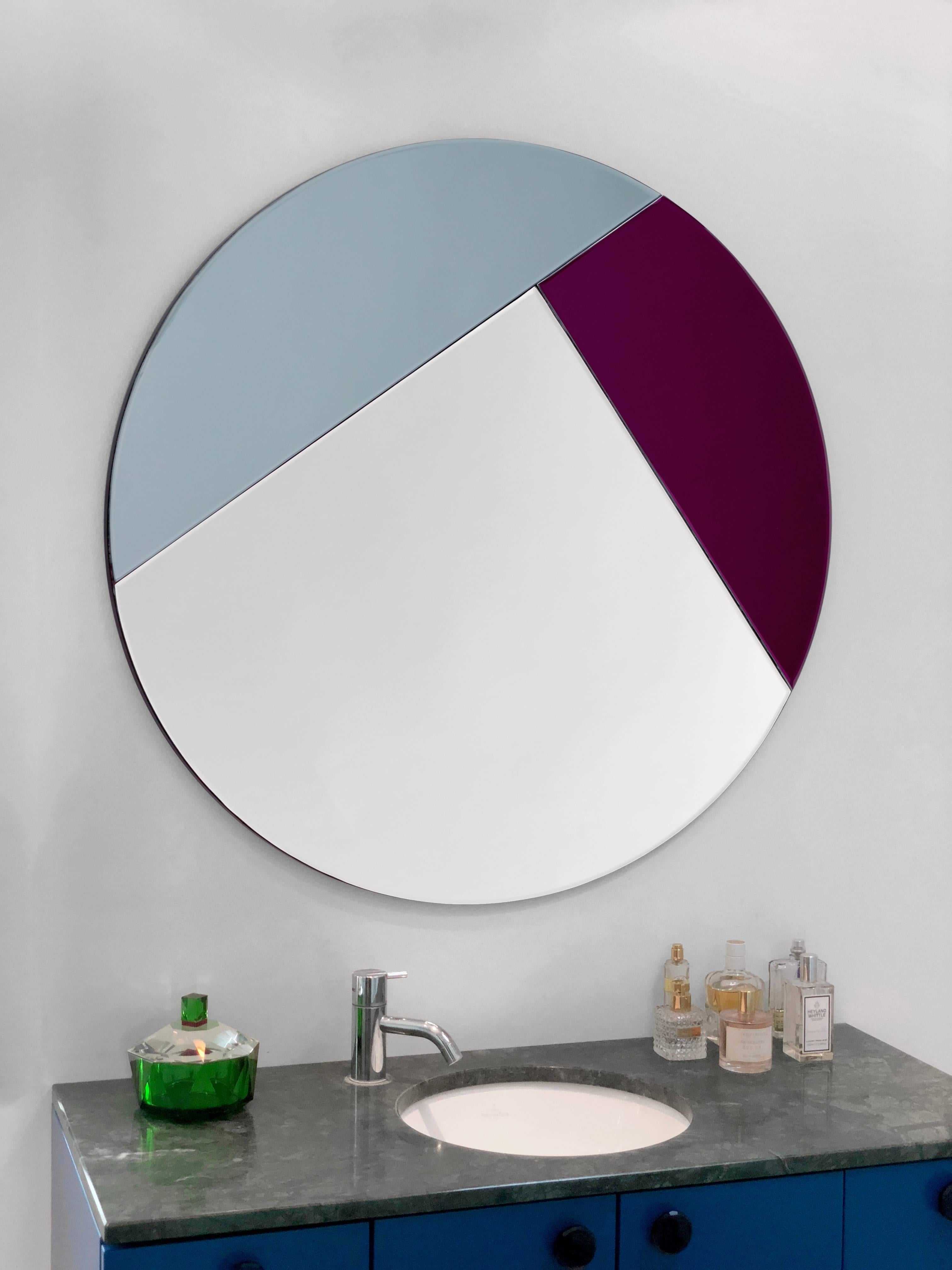 Contemporary Nouveau Design Colorful Mirror For Sale
