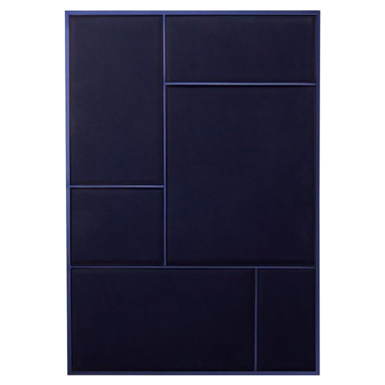 Nouveau Large Pin Board in Navy Blue & Navy Blue Frame by All The Way To Paris For Sale