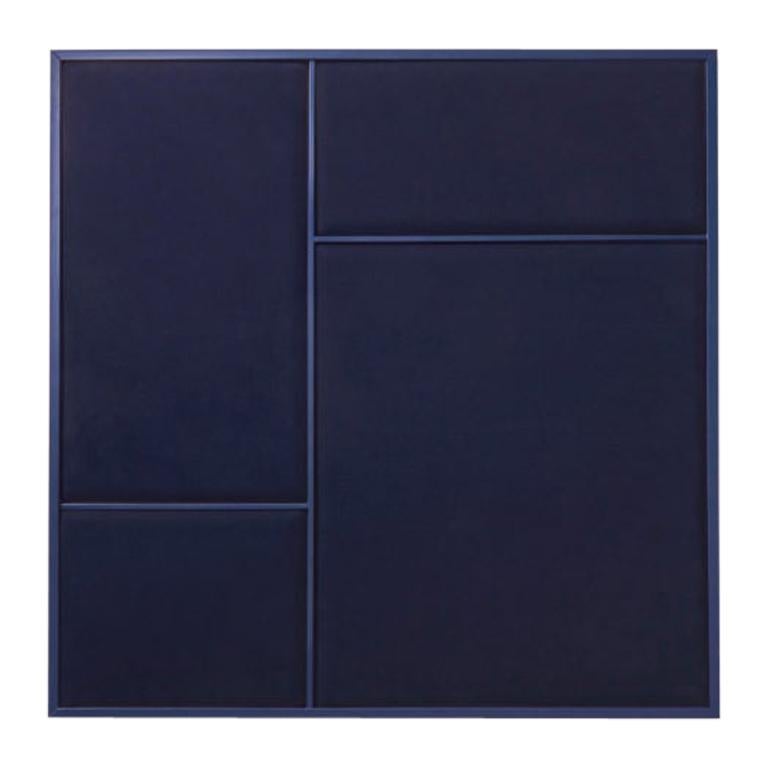 Nouveau Medium Pin Board in Navy Blue & Navy Blue Frame by All The Way To Paris For Sale