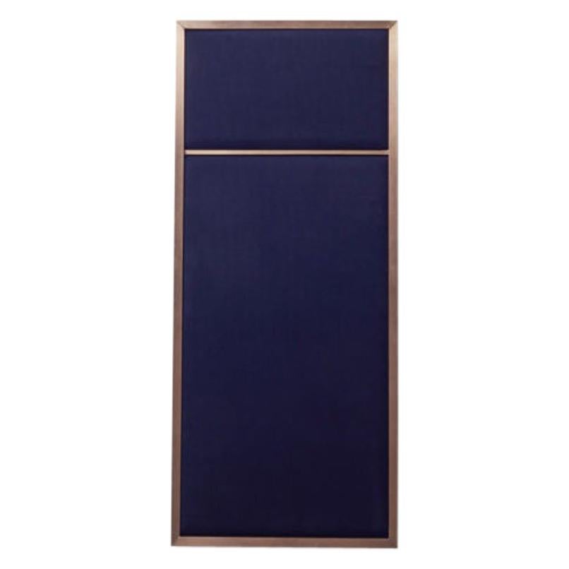Nouveau Small Pin Board in Navy Blue & Brass Frame by All The Way To Paris For Sale