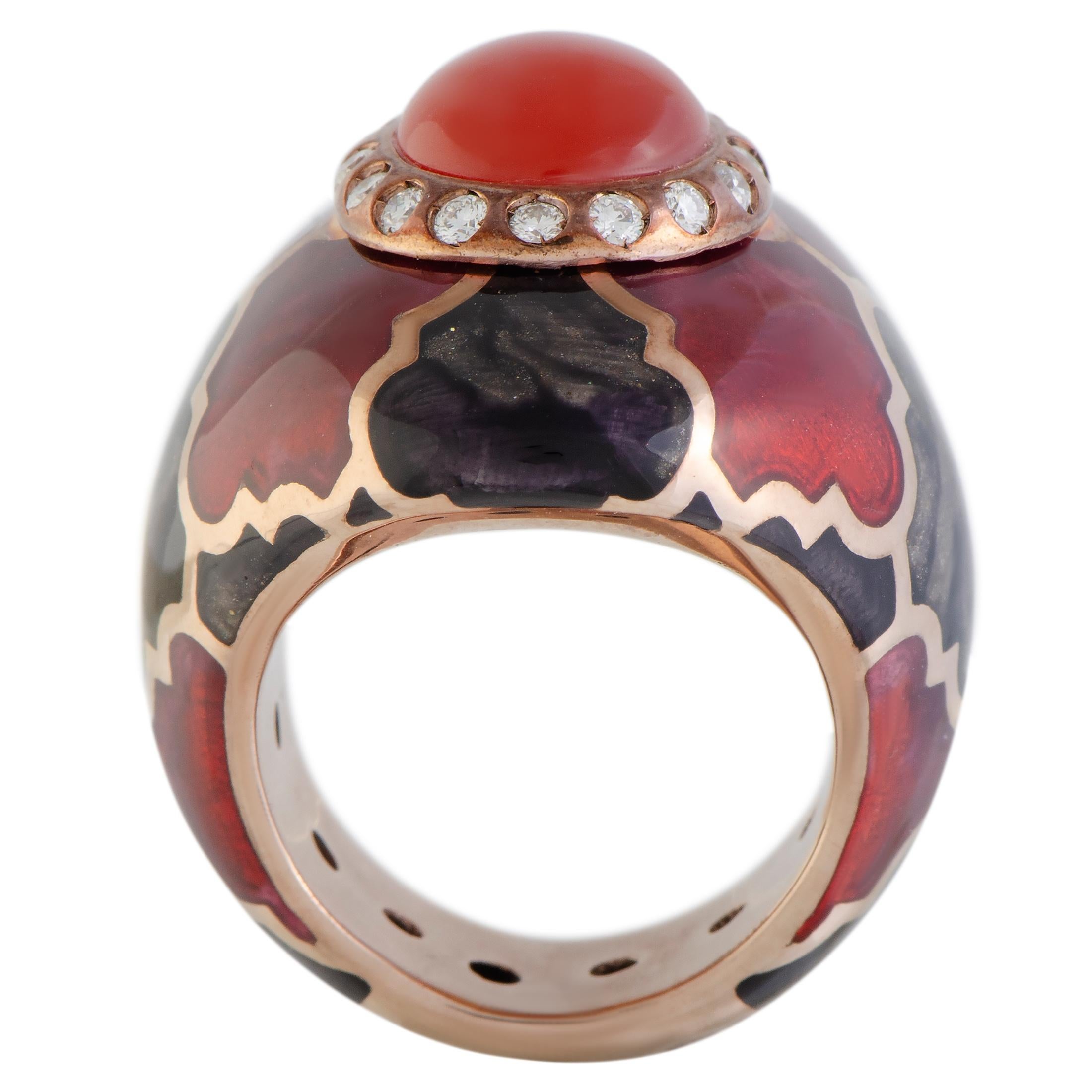 Women's Nouvelle Bague Rose Gold and Sterling Silver Ring