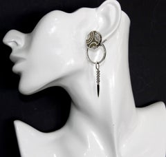 Nouvelle Bague 18K White Gold Diamond Earrings