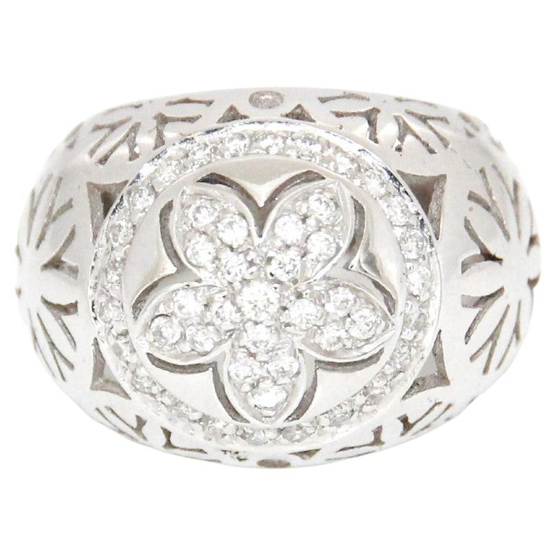 Nouvelle Bague Anillo Oro Blanco 18K, Diamantes