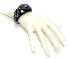 Bracelet Nouvelle Bague en or blanc 18 carats, argent, diamants et saphirs bleus