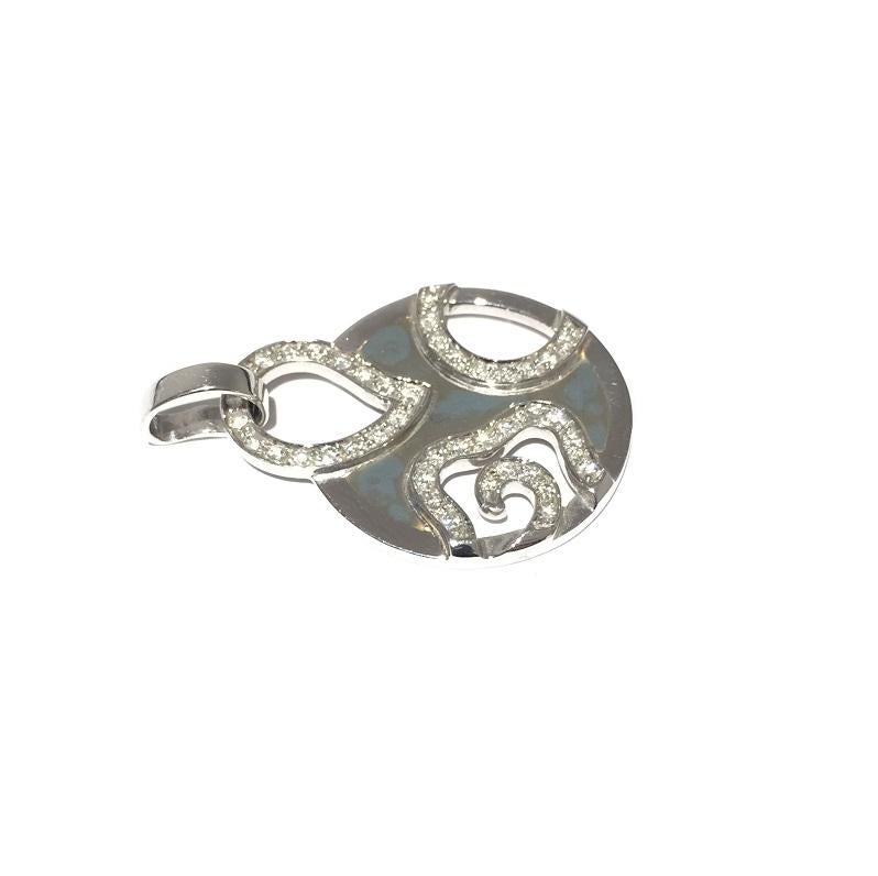 Nouvelle Bague Smalto con diamanti in oro bianco 18 carati 
Diamanti da 0,40 carati 
E281TQ