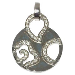 Pendentif pour femme Nouvelle Bague en émail et diamants E281TQ