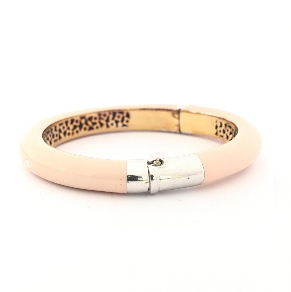 Bracelet jonc pour femme Nouvelle Bague en or et émail B672BX Neuf - En vente à Wilmington, DE