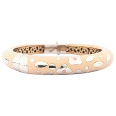 Nouvelle Bague Bangle da donna in oro e smalto B672BX