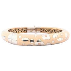 Nouvelle Bague Enamel and Gold Ladies Bangle B672BX