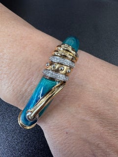 Nouvelle Bague Emaille & Diamant-Armreif